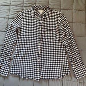 J. Crew Gingham Boy Fit Button Down Shirt